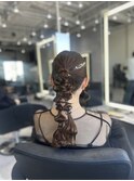 ヘアセット/ヘアアレンジ/編みおろし