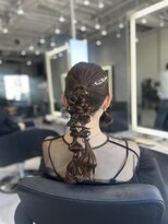 ヘアセット/ヘアアレンジ/編みおろし