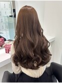 13069オリーブグレージュ韓国風巻きレイヤーカットワンホンヘア