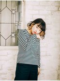 ワンレンボブパーマ/20代/30代/40代/ハレマチ通り