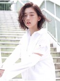 ■ピンクラベンダー☆くせ毛風外ハネボブM.SLASH自由が丘4-10