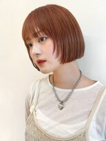 セイドット リー(Say. Ree)&nbsp;Say.ぱつっ切りっぱなしミニボブオレンジベージュハイトーン