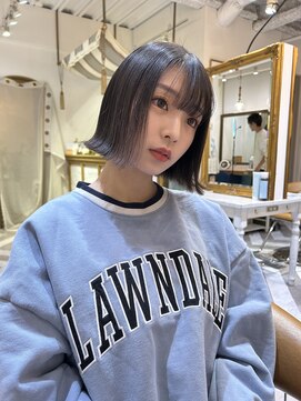 ロンドアベニール 北千住(Lond avenir) 暗めカラー/ボブ顔周り/前髪/レイヤー/髪質改善/縮毛矯正/北千住