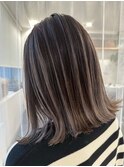 ハイライトバレイヤージュダブルカラーケアブリーチ20代30代40代