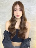 オリーブグレー/ボブ/顔周り/小顔/レイヤー/髪質改善/縮毛矯正