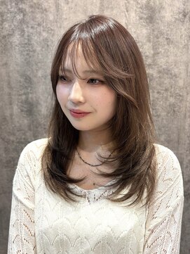 フォーカス 柏店(FOCUS) レイヤーカット×マロンベージュ　【韓国ヘア】