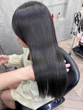 アンジェリカ 立町店(ANGELICA) 暗髪 グレージュ 髪質改善 縮毛矯正