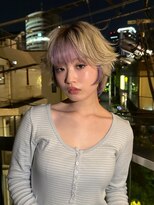 ルル 表参道(lulu.) レイヤー/ウルフカット/ハイトーン/暖色カラー/デザインカラー