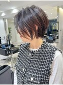 30代40代50代ショート白髪ぼかし銀座丸みくびれ井