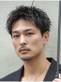 波巻きツイストスパイラルルーズパーマアクティブショート渋谷