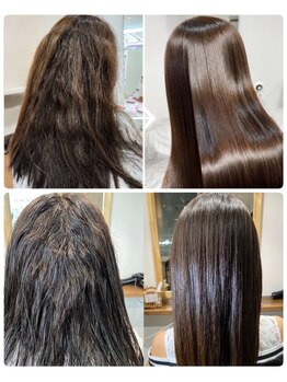 シュクルヘアー(Sucre Hair)の写真/【我孫子駅徒歩1分】ベテランスタッフが、お悩みに合わせたダメージレスな施術で扱いやすい艶髪に☆