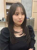 ミリ(mm)&nbsp;10代20代30代レイヤーカット髪質改善くびれ巻き透明感仙台韓国