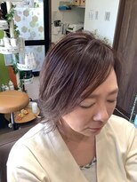 ヘアー フィノ(Hair fino) 白髪ぼかしハイライト+ウルフレイヤー
