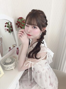 リルミー ミュエナ 大須 矢場町(Lilme myuena) ダークパープル/ナチュラルショート/ミルクブラウン/夏/名古屋