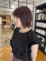 ジリ(JILI)&nbsp;ぷつっとボブ×ラベンダーブラウン▽福永