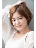 【Rire-リル銀座-】ひし形小顔耳かけショートボブ☆