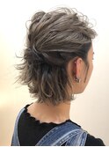 【LA'BO三浦】ボブウェーブハーフアップ