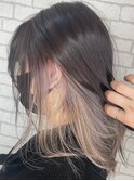 インナーカラー×ホワイトベージュ