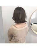 【シナモンベージュ+レイヤーボブ】