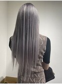 ホワイトアッシュカラーエクステ80枚