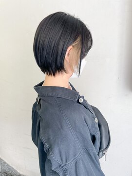 キャンバス バイ ネオリーブ 横浜西口(Canvas by neo.) 大人可愛い小顔丸みショートボブ　インナーカラー