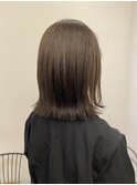 池袋 イルミナカラー 切りっぱなし　簡単スタイリング外ハネボブ
