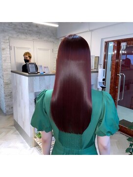 セタ 新宿(seta) 大人可愛いレッドブラウン