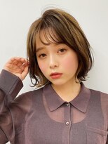 エアー 横浜(AIR)&nbsp;【長谷川】ゆるふわ外はねボブインナーベージュ