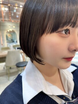 ロンド エスポワール 錦糸町(Lond espoir) 【澤口】黒髪グレーベージュレイヤーロング前髪パーマ