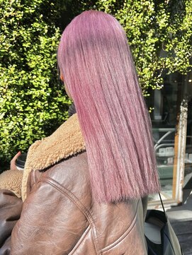 カゼ ダイカンヤマ Kaze DAIKANYAMA パープルピンク/ハイトーンロング