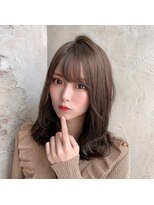 プラチナ(PLATINA)&nbsp;くびれヘア/韓国/透け感/くすみカラー/ロング/ベージュカラー