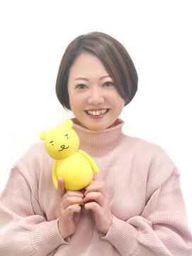 黄ぐまくん美容室 ショート　ボブ　メッシュ