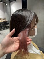 リーオオサカ(Lee Osaka) インナーカラー×ピンクベージュ