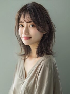 アルトリスト(Altruist Aging×HAIR&SPA) ★ダークアッシュ大人ガーリーボブ着物ミディアムレイヤーカット