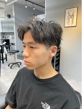 アンルポン 梅田(un le pont) 【un le pont梅田】メンズふわ束色気アップバング★