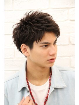 リップス レイ ギンザ(LIPPS Ray GINZA) クールアップショート　かき上げバング　ツーブロック