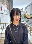 フェイスレイヤー×切りっぱなしボブ