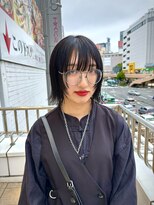 ビーハイブ 仙台駅前店(Behive)&nbsp;フェイスレイヤー×切りっぱなしボブ