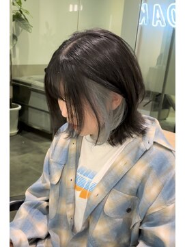 オーク 戸塚(OAK) インナーカラーブルー/ボブ【OAK戸塚】