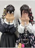 あみカチュサイドポニーテール