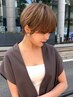 似合わせカット＋カラー＋白髪ぼかしハイライト＋パーマ【大阪梅田｜茶屋町】