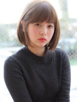 マイラ 銀座(myla) 小顔前髪外ハネボブイメチェンワイドバング美髪ホワイトブロンド