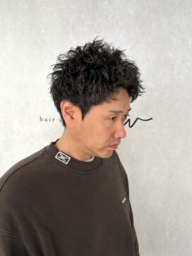 スイ(suiw) 大人のスパイキーショートパーマ【suiw】昭和町/天王寺/阿倍野