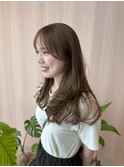 【竹内哉汰】20代30代 結んで可愛い顔周り×ヘーゼルベージュ
