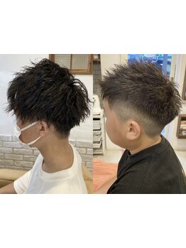 カワイイだけじゃない！！カジュアル～ビジネスまで、メンズカットも【美容室 MILK】にお任せください♪