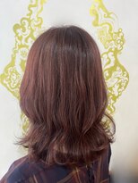 ラグヘアーワークス(LAG HAIR WORKS)&nbsp;ブリーチなし！大人ピンクブラウン♪