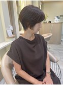 【秋の大人のファッションカラー】美シルエットショートボブ