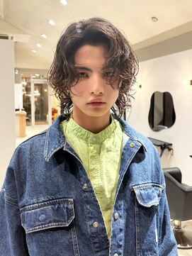 ピカイチテンジン エムスラッシュ(pikAicHi Tenjin×M.SLASH) メンズスパイラルパーマ