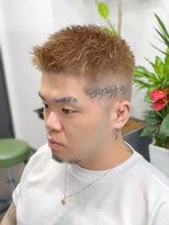シープドッグ(SHEEP DOG)&nbsp;ツーブロック　ソフトモヒカン　メンズカット　メンズブリーチ