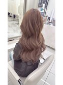 ナチュラルベージュ×プラチナシールエクステ